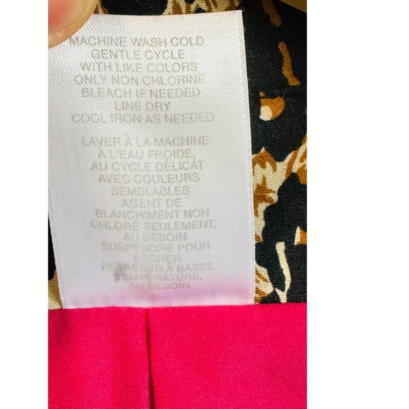 Y2K Leopard Print Coat Size Small Lightweight Pockets Midi Fit Bratz Era - Picture 5 of 9